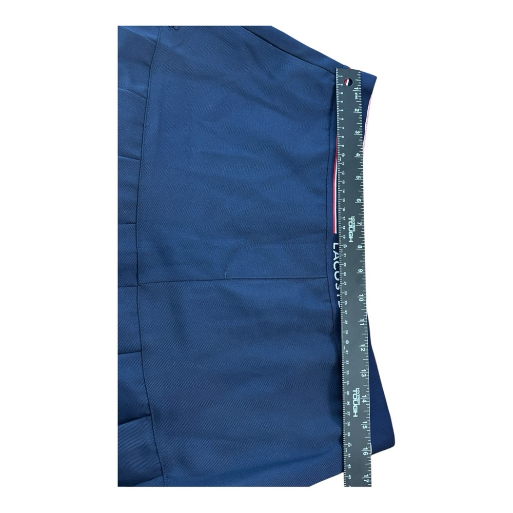 Lacoste Skirt Womens 10 Navy Blue Pleated Wool Blend Tennis Golf EU 42 Pockets - Picture 13 of 14
